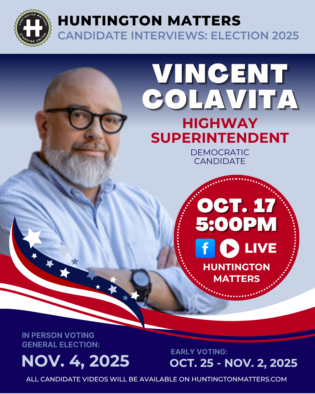 VINCENT COLAVITA Candidate Interview for Highway Superintendent - Election November 4, 2025