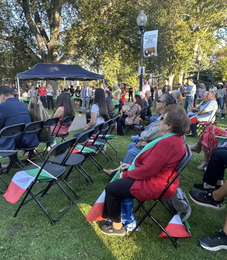 Attendees. Italian-American Heritage Flag Raising