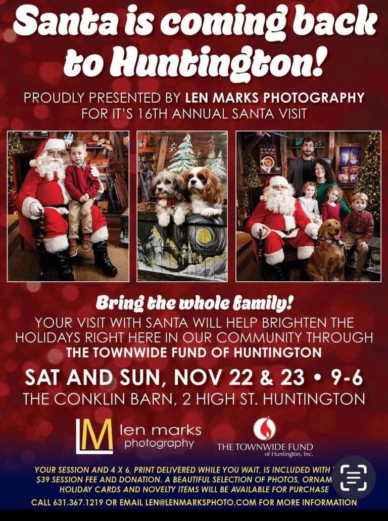 Santa is Coming Back to Huntington!
