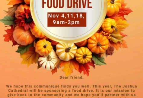 Joshua Cathedral Pantry Food Drive