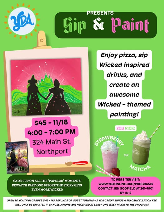 YDA Paint and Sip - Grades 5-8