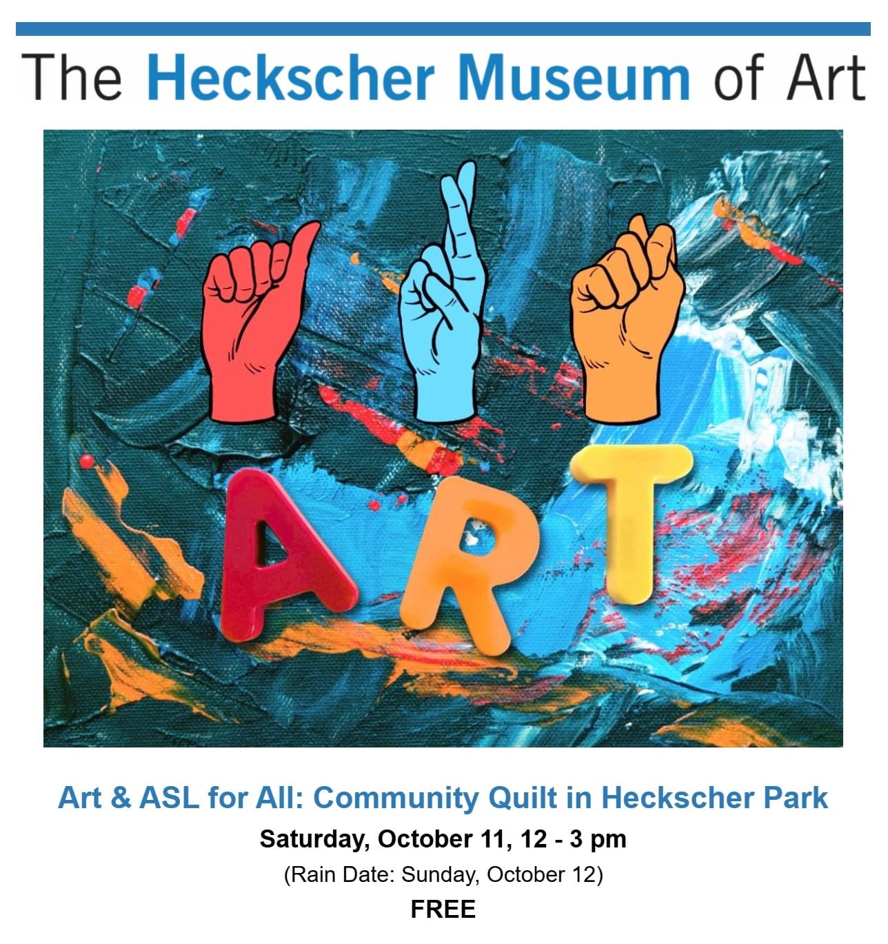 Art and ALS for All: Community Quilt in Heckscher Park - FREE