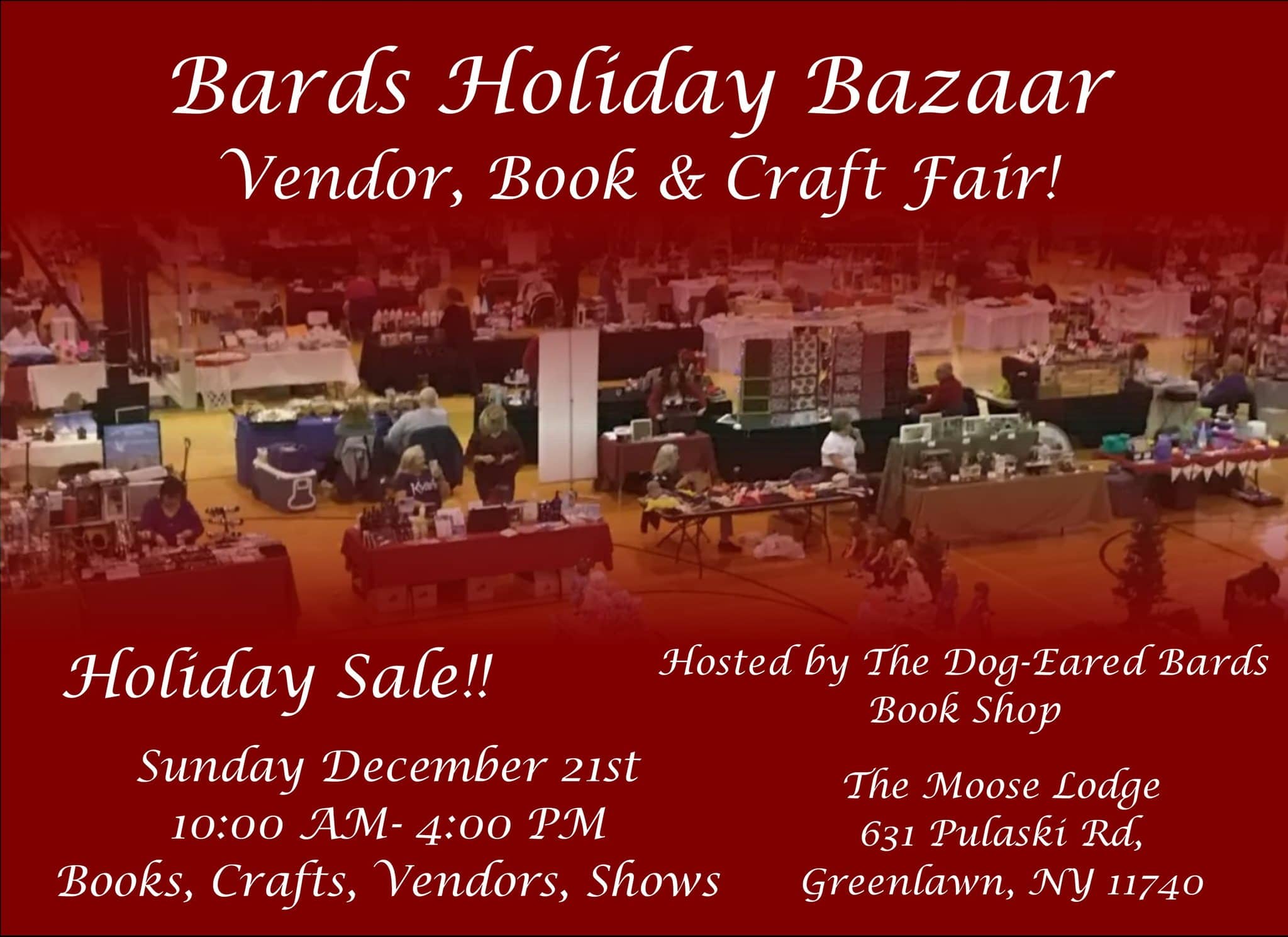 Bards Holiday Bazaar, Book, Vendor and Craft Fair - FREE