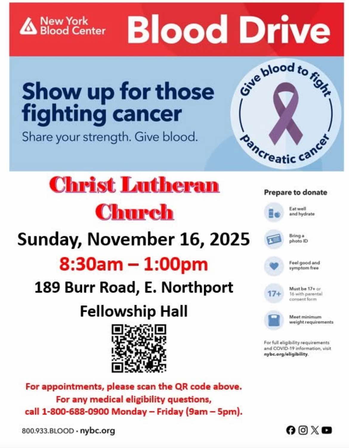 Blood Drive - Christ Lutheran Church