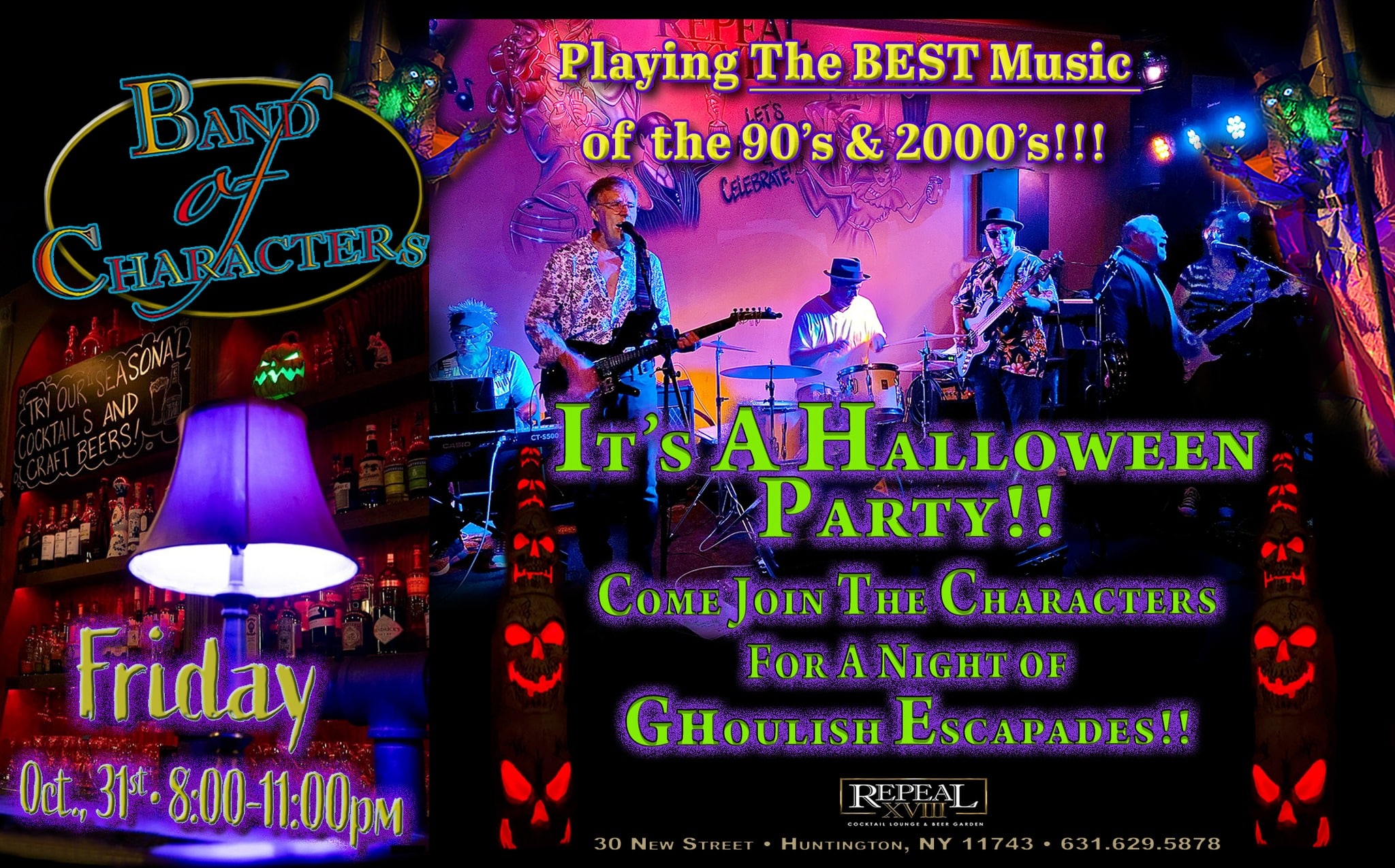Halloween night @ Repeal XVIII with Band of Characters! FREE