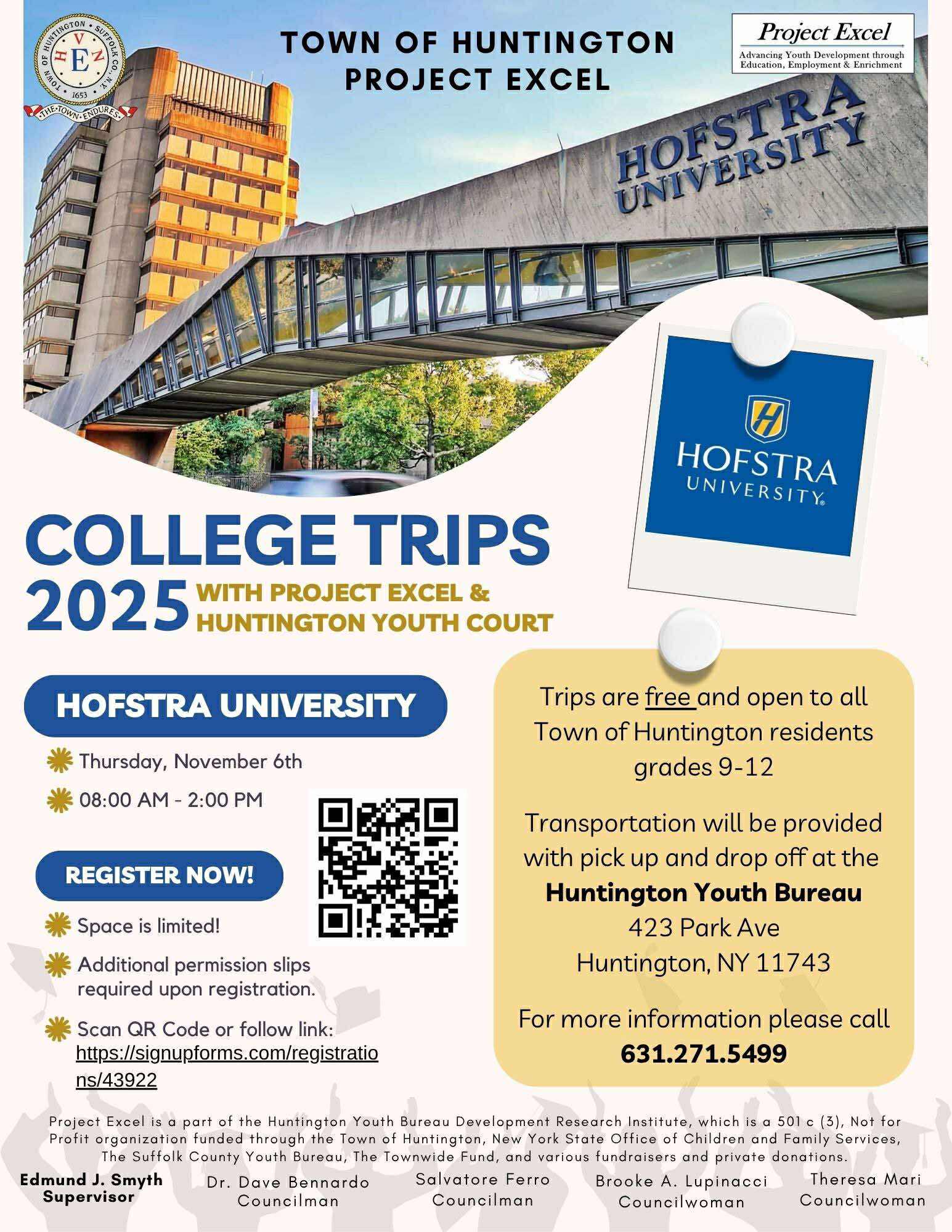 College Trips 2025 - Project Excel - Grades 9-12 - FREE