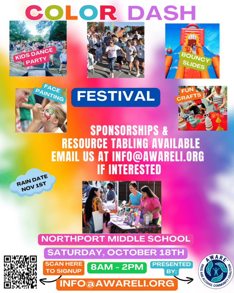 Color Dash Festival - AWARE Drug and Alcohol Community Coalition