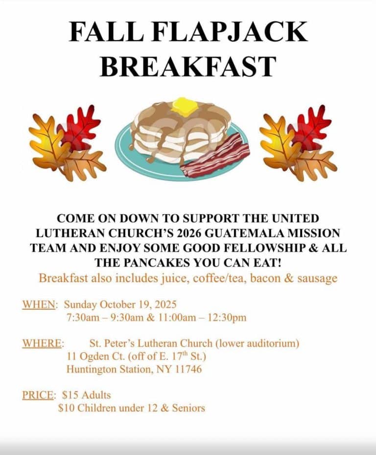 United Lutheran Church - Fall Flapjack Breakfast