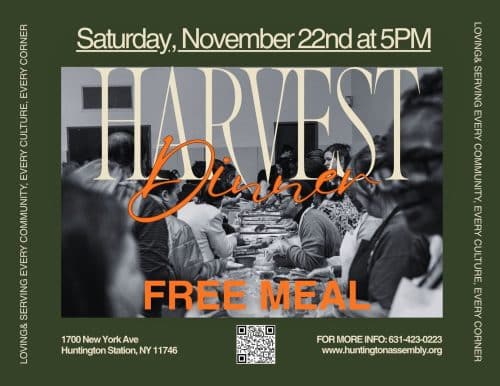 Harvest Dinner - Huntington Assembly - FREE