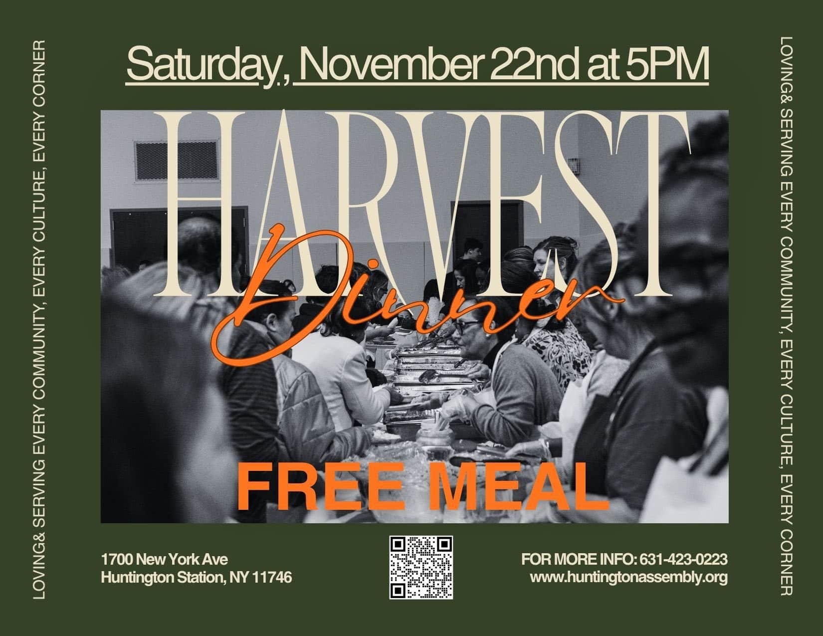 Harvest Dinner - Huntington Assembly - FREE