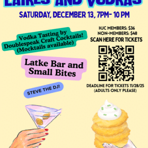 Latkes and Vodkas - Huntington Jewish Center