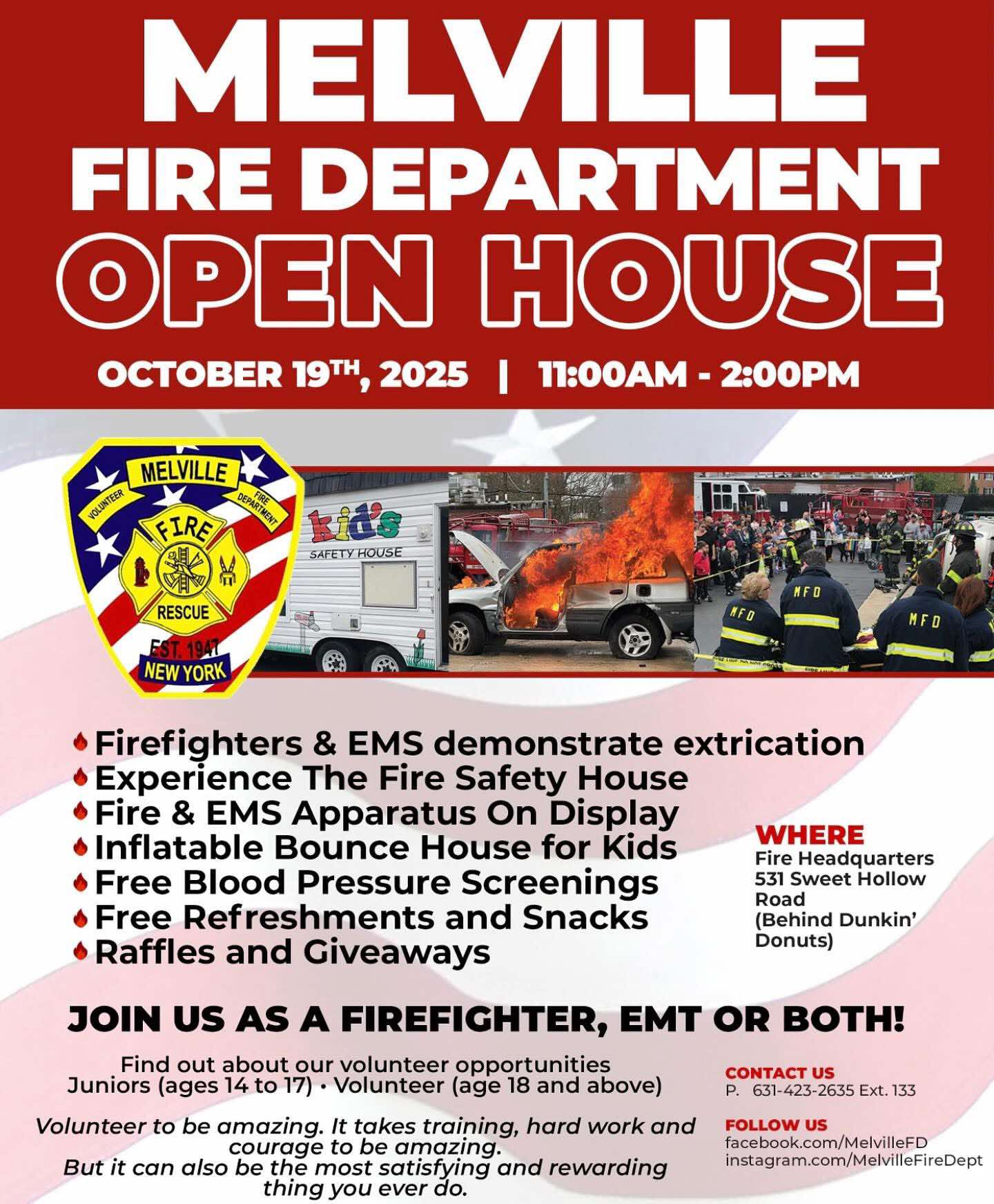 Melville Fire Department Open House - FREE