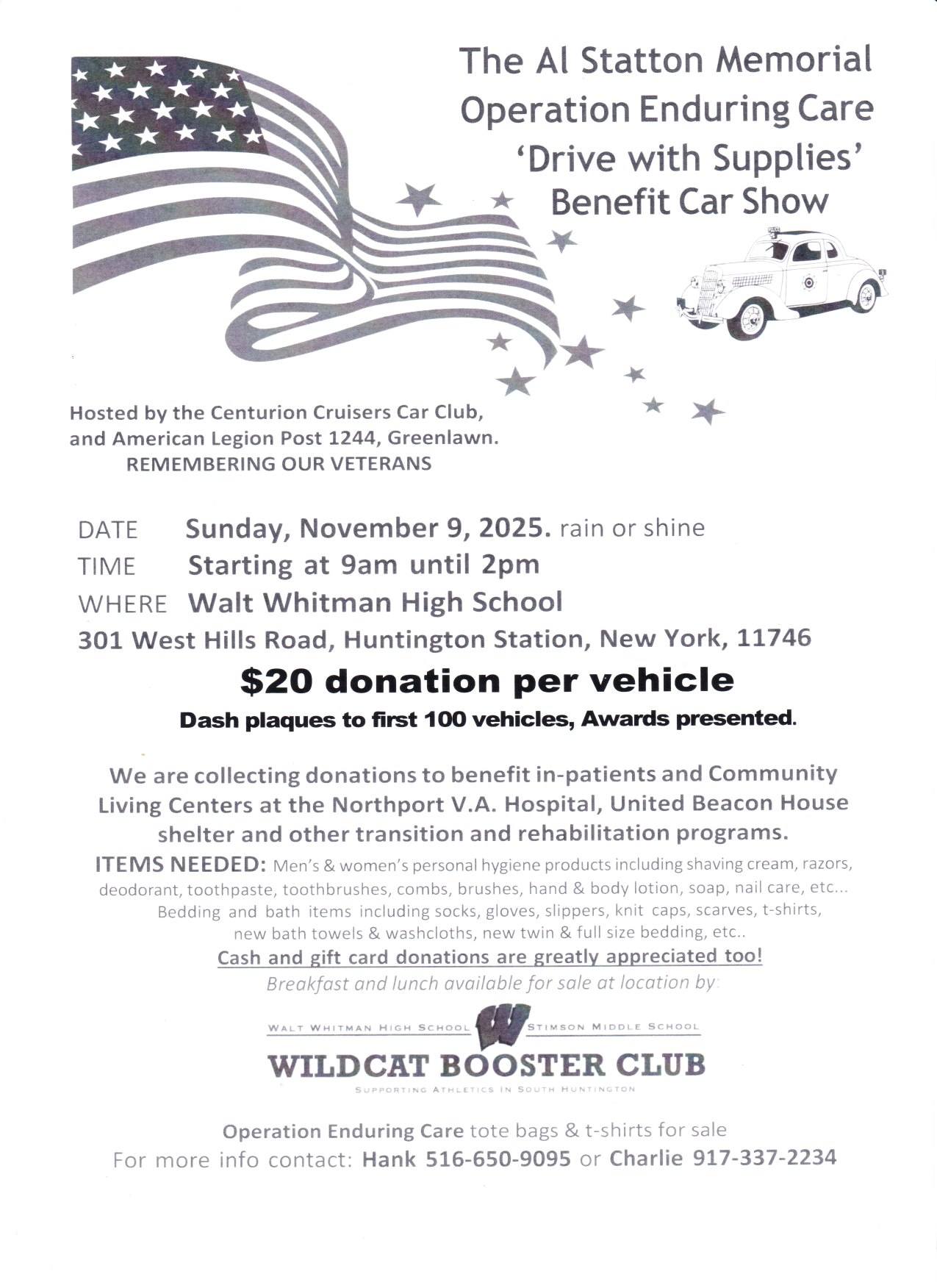 Al Statton Memorial Operation Enduring Care Benefit Car Show