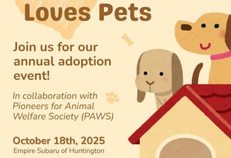 Subaru Loves Pets Adoption Event - FREE
