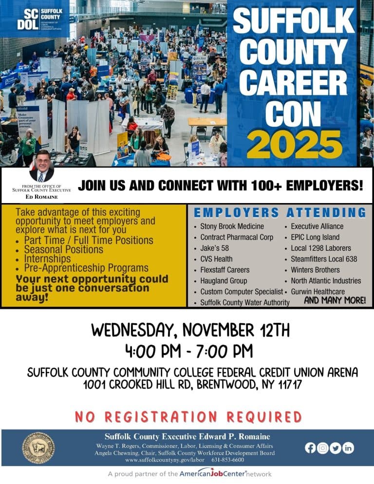 Suffolk County CareerCon - FREE