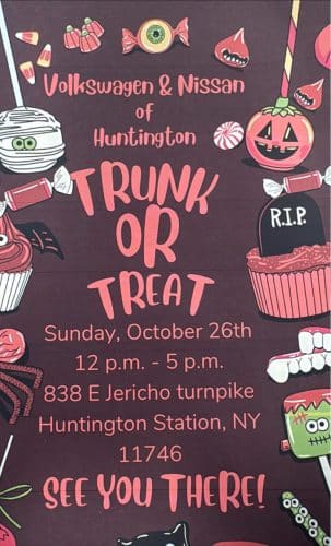 Trunk or Treat - Volkswagon and Nissan Huntington - FREE