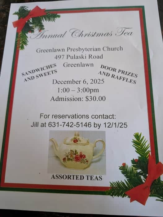 Greenlawn Presbyterian Church Annual Christmas Tea