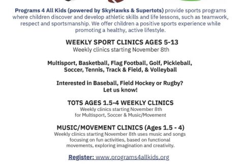 Sport Clinics Ages 1.5 to 4 and 5 to 13