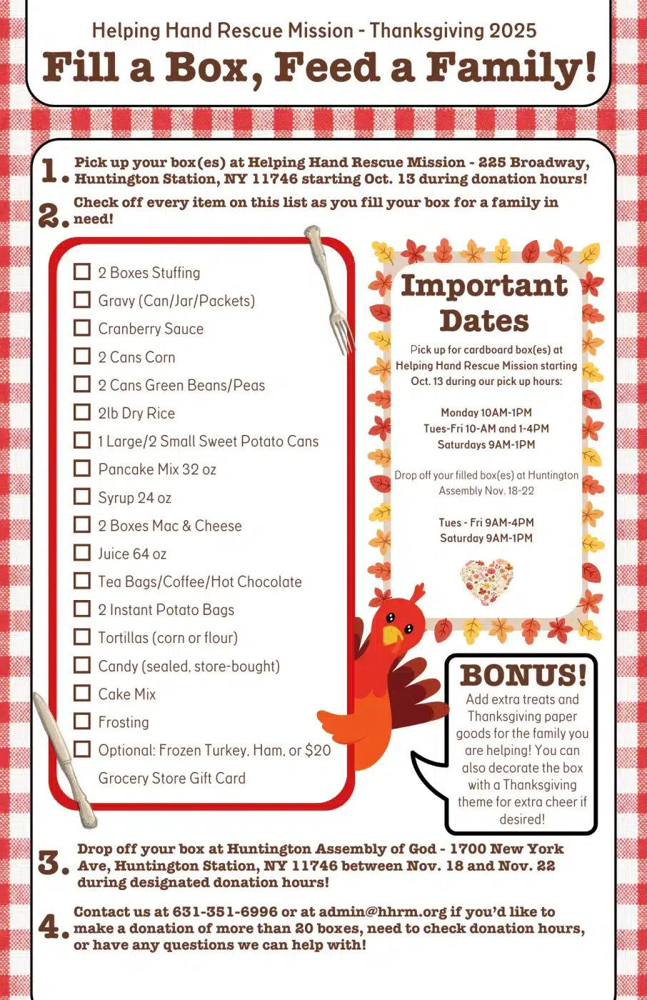 Fill a Box - Feed A Family Thanksgiving