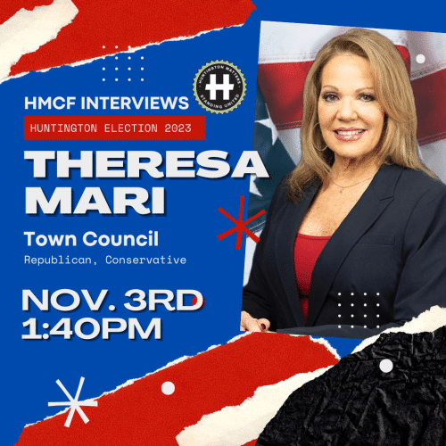 Theresa Mari - Huntington Town Council. Huntington Matters Candidate Interview Election 2023