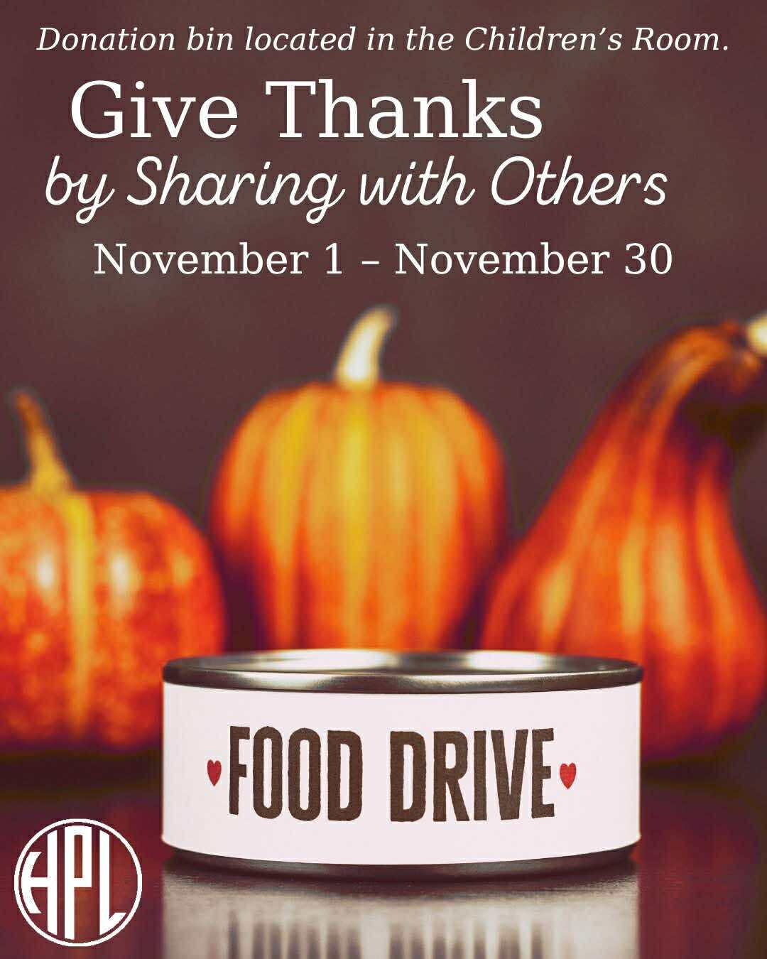 Harborfields Public Library Food Drive