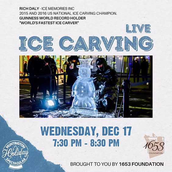 Ice Carving - Huntington Holiday Spectacular - FREE 2