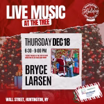 Live Music at The Tree: Bryce Larsen - Huntington Holiday Spectacular - FREE