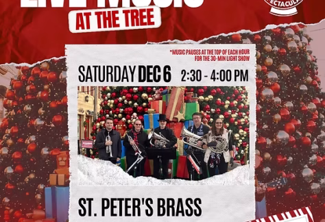 Live Music at The Tree: Saint Peter's Brass - Huntington Holiday Spectacular - FREE