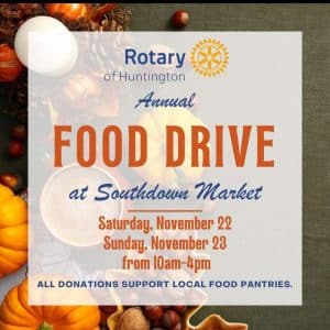 Rotary of Huntington Food Drive