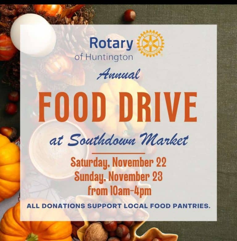 Rotary of Huntington Food Drive