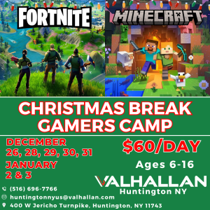 Christmas Break Gamers Camp