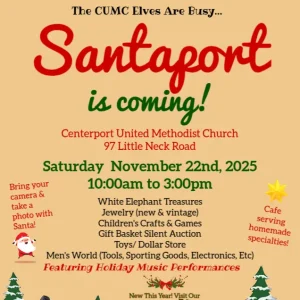 Santaport - Centerport United Methodist Church - FREE