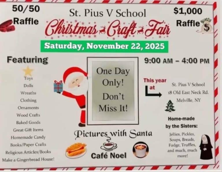 Christmas Craft Fair - St. Pius V School - Free