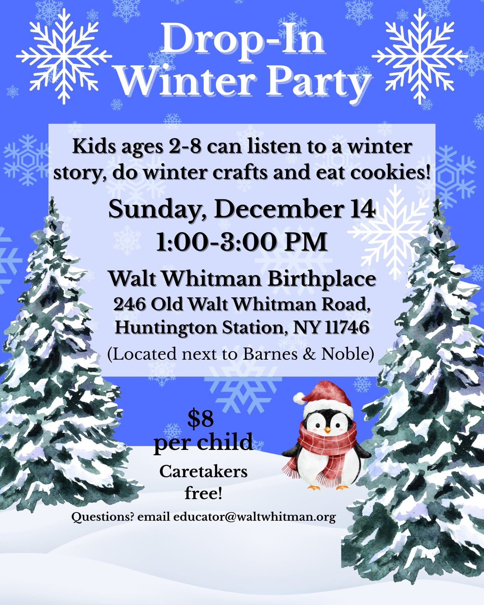 Drop In Winter Party - Ages 2-8