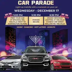 Chanukah Menorah Car Parade and Lighting - FREE
