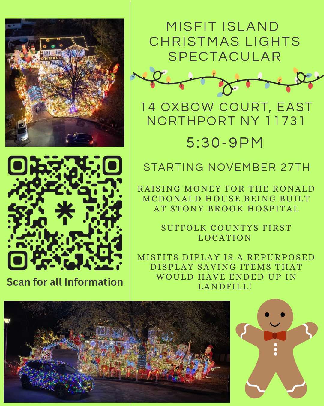 Misfit Island Christmas Lights Spectacular – FREE