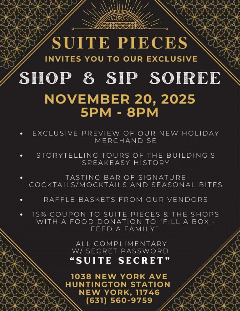 Shop and Sip Soiree - Suite Pieces - FREE