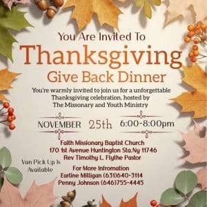 Thanksgiving Give Back Dinner - FREE