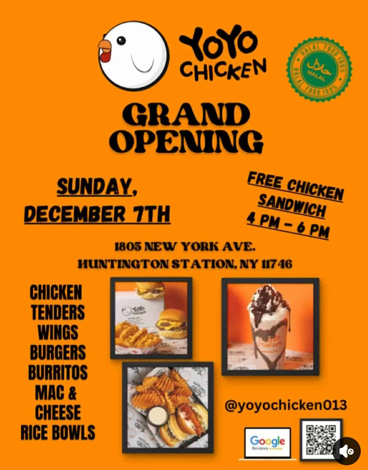 YoYo Chicken - Huntington Grand Opening - FREE