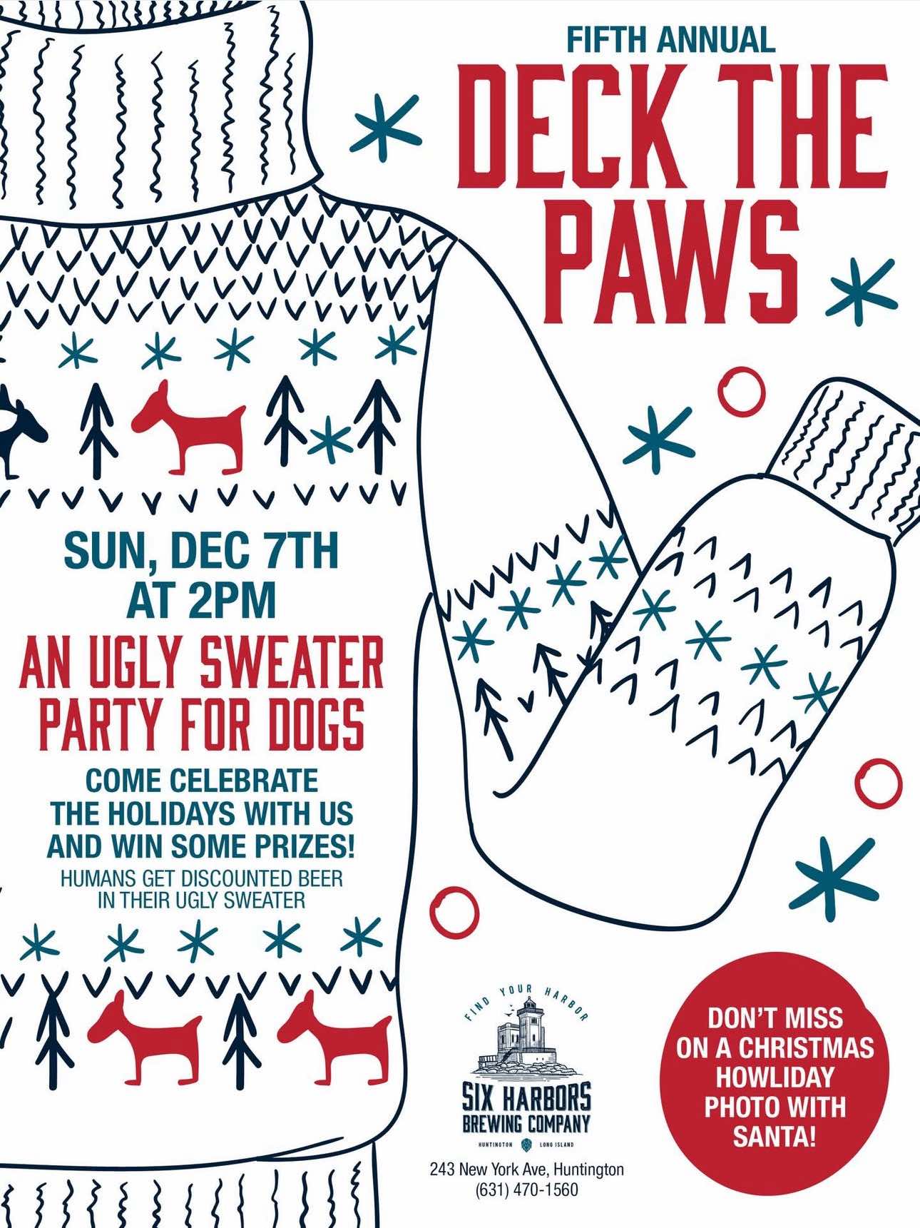 Deck The Paws - Six Harbors Brewing Company - FREE