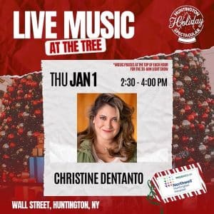 Live Music at The Tree: Christine Dentanto - Huntington Holiday Spectacular - FREE