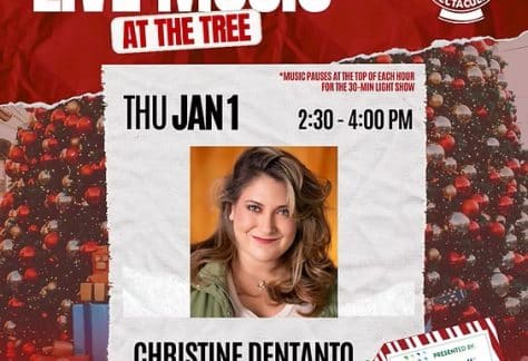 Live Music at The Tree: Christine Dentanto - Huntington Holiday Spectacular - FREE