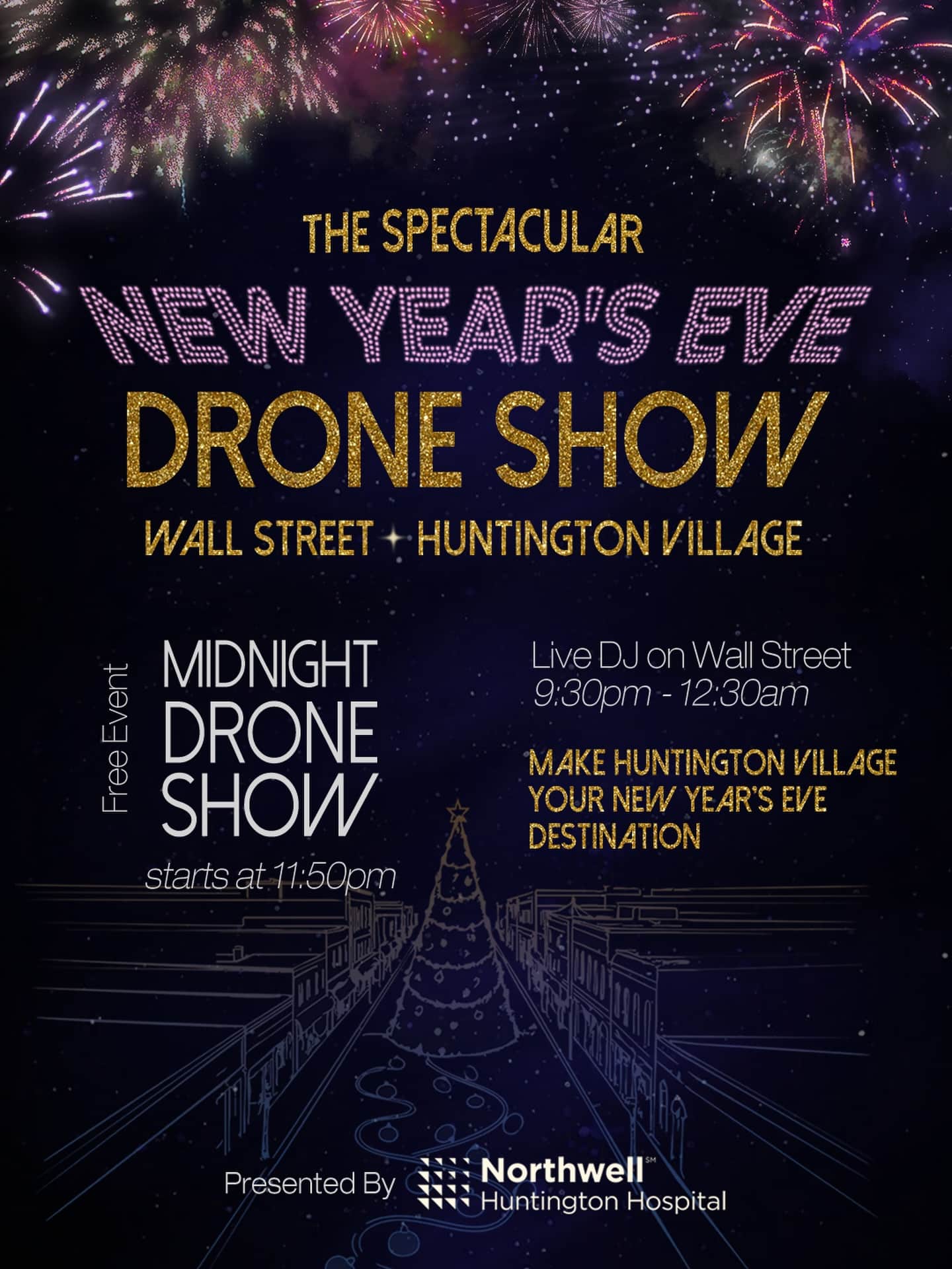 Huntington Holiday Spectacular New Year's Eve Drone Show - FREE