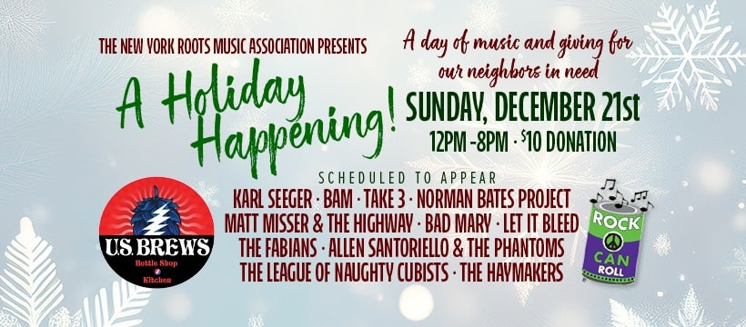 A Holiday Happening! A day of Music and Giving For Our Neighbors in Need