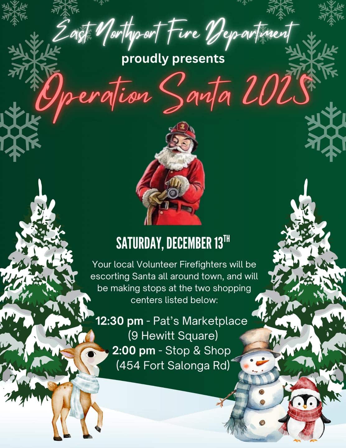 East Northport Operation Santa 2025 - FREE