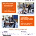 Repair Cafe at Huntington Public Library Station Branch - Free
