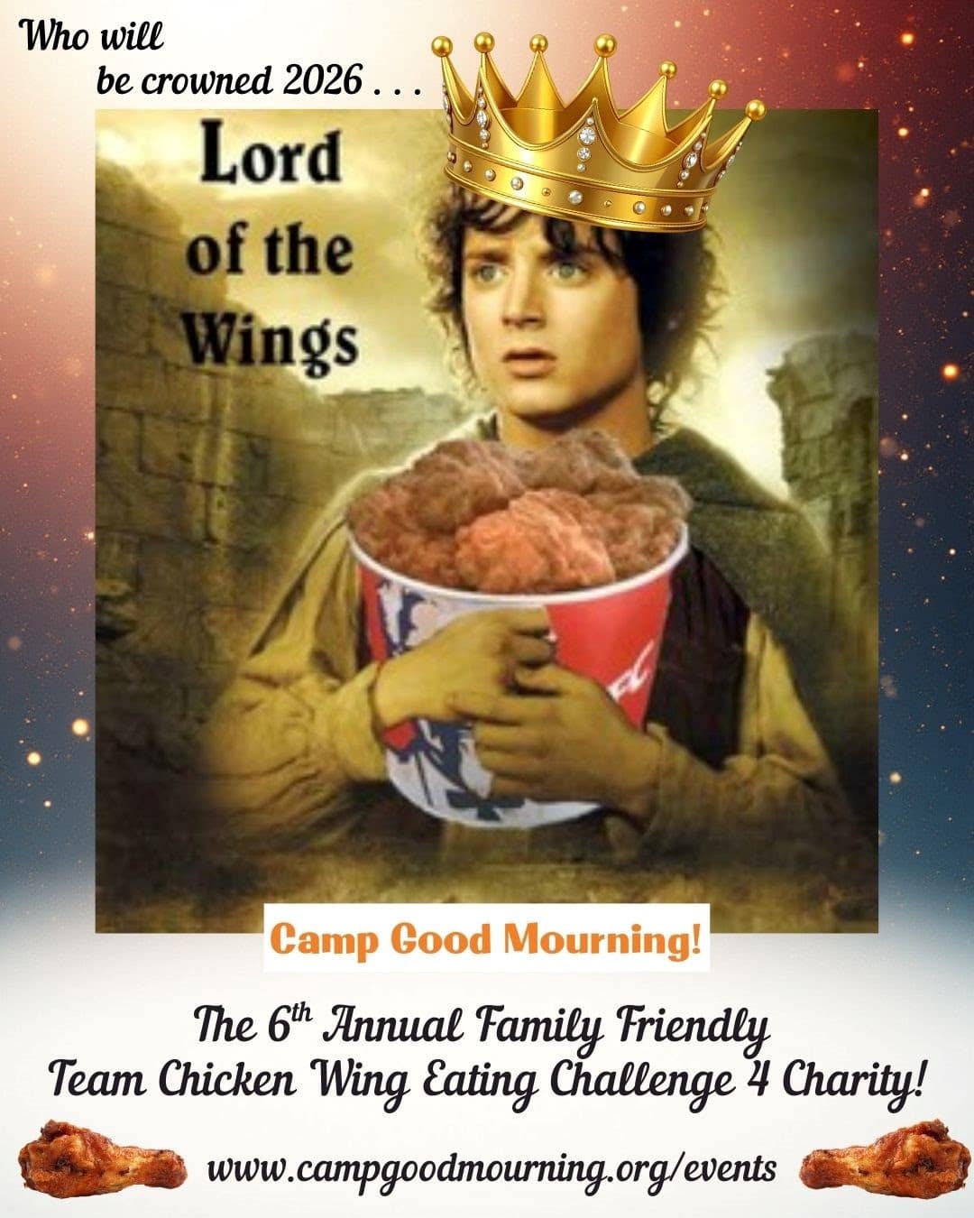 Camp Good Mourning 2026 Wing Eating Contest