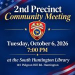 Suffolk County Police Department 2nd Precinct Monthly Community Meeting - October 2026