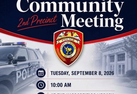 Suffolk County Police Department 2nd Precinct Monthly Community Meeting - September 2026