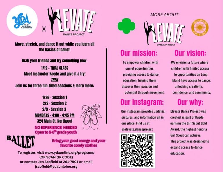 YDA X Elevate Dance Project Grades 5-8 - Free